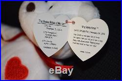 VERY Rare Vintage VALENTINO Ty Beanie Babies NWT-Mispelled Tag and PVC