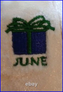 VINTAGE Beanie TY 2002 June Birthday Bear Beanie Baby MWMT RARE