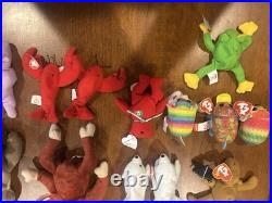 VINTAGE RARE Ty Beanie Babies Assorted Plush Toy Collection. HUGE LOT