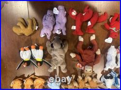 VINTAGE RARE Ty Beanie Babies Assorted Plush Toy Collection. HUGE LOT