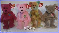Vintage Retired Rare Ty Beanie Baby Babies Bear Lot