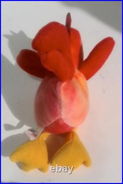 VINTAGE TY Beanie Baby Babies STRUT THE ROOSTER Mint Condition RARE RETIRED