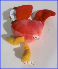 VINTAGE TY Beanie Baby Babies STRUT THE ROOSTER Mint Condition RARE RETIRED