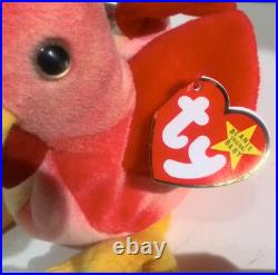 VINTAGE TY Beanie Baby Babies STRUT THE ROOSTER Mint Condition RARE RETIRED