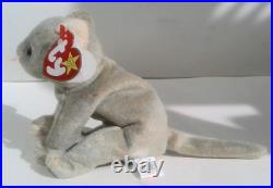 VINTAGE TY Beanie Baby Babies Scat The Cat 5.5 MINT Condition TAG ERRORS Rare