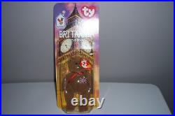 VTG Rare Mcdonalds Ty Beanie Baby Britannia The Bear RARE With Tag Errors 1999 VTG Rare Mcdonalds Ty Beanie Baby Britannia The Bear RARE With Tag Errors 1999