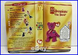 VTG TY Teenie Beanie Babies Millennium 1st of McDonalds 2000 Collection Rare