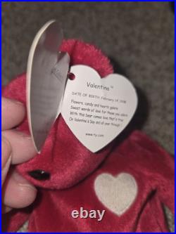 Valentina RARE TY Beanie Baby TAG ERRORS 1998 / 1999 Free Ship