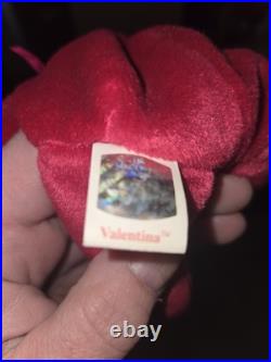 Valentina RARE TY Beanie Baby TAG ERRORS 1998 / 1999 Free Ship