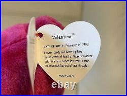 Valentina RARE TY Beanie Baby TAG ERRORS 1998/99 w hologram New & Mint