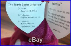 Valentina RARE TY Beanie Baby TAG ERRORS 1998/99 w hologram New & Mint. Beatiful