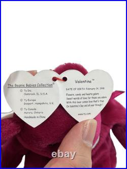 Valentina RARE TY Beanie Baby with Tag ERRORS 1998