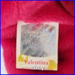 Valentina TY Beanie Baby TAG ERRORS 1998/99 w hologram New Rare Edition