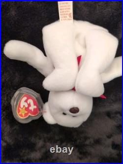Valentino Bear Rare Ty Beanie Baby 1993/1994 Brown Nose Tag Errors