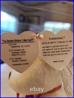 Valentino TY Beanie Baby Original Rare Mint Condition With Errors