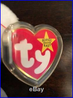 Valentino beanie baby rare Errors tags Ty tag 1993 Brown Nose PVC