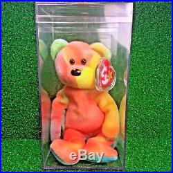 Very RARE 1997 Garcia the Bear Retired Ty Beanie Baby With Multiple Errors PVC