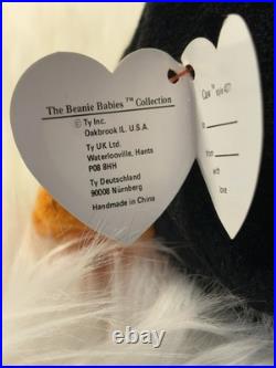 Very Rare 1995 Ty Beanie Baby CAW The Crow Bird. No Name On Tush Tag. #4071 PVC