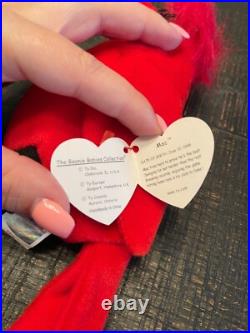 Very Rare 4 Errors Ty Beanie Baby Mac Limited Edition Mint Condition