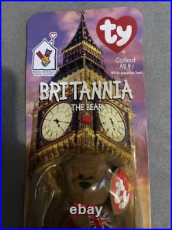 Very Rare Britannia The Bear McDonalds Teenie Beanie Baby 1999 Limited Edition