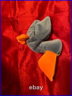 Very Rare Excellent Condition PVC Pellet Ty 4107 Scoop the Pelican Beanie Babies