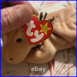 Very Rare First Edition Derby Ty Beanie Baby P. E Pellets