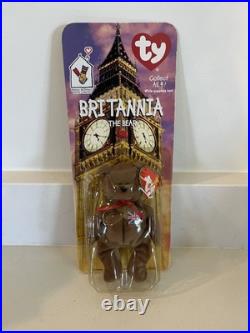 Very Rare/LTD Britannia The Bear 97 Beanie Baby Plush Toy Teenie Original Beanie