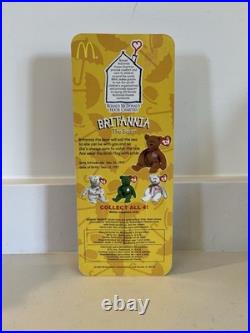 Very Rare/LTD Britannia The Bear 97 Beanie Baby Plush Toy Teenie Original Beanie