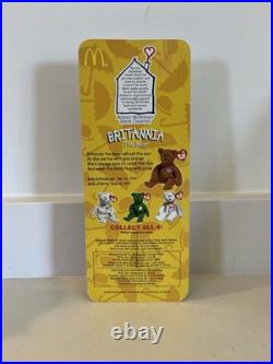 Very Rare/LTD Britannia The Bear 97 Beanie Baby Plush Toy Teenie Original Beanie