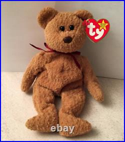 Very Rare TY Beanie Babies Baby Curly Bear With Many Errors