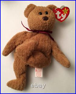 Very Rare TY Beanie Babies Baby Curly Bear With Many Errors
