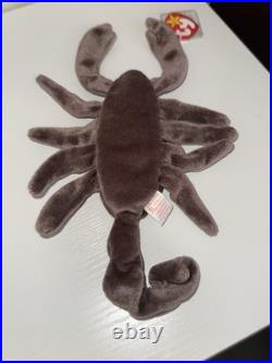 Very Rare TY Beanie Baby STINGER the Scorpion MANY ERRORS Wrong Birthday