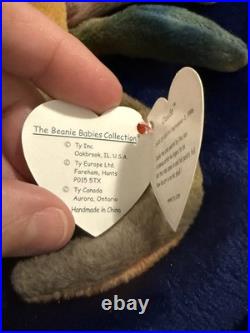 Very Rare Ty Beanie Babies Claude the Crab with tag errors
