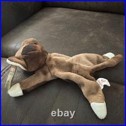 Very Rare Vintage Retired Ty Beanie Baby Pounce 1997 PVC Pellets Tag Errors