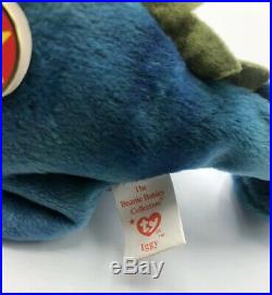 Very Rare Vintage Ty Beanie Babies Iggy The Iguana Mint Condition