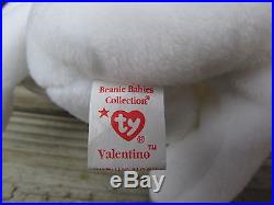 Vintage 1993 Valentino ORIGIINAL 1999 Valentina TY Beanie Babies Rare 2 Bear Lot