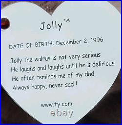 Vintage 1996 Jolly the Walrus Ty Beanie Babies Rare
