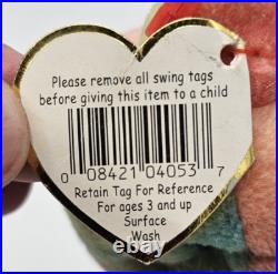 Vintage 1996 Peace Beanie Baby, 1st Edition Very Rare Errors and Misspellings