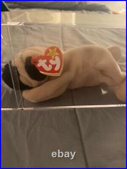 Vintage 1996 Pugsly The Beanie Baby RARE Errors Mint