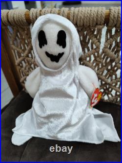 Vintage 1999 SHEETS the Ghost TY Halloween Beanie Baby With RARE ERROR Vintage 1999 SHEETS the Ghost TY Halloween Beanie Baby With RARE ERROR
