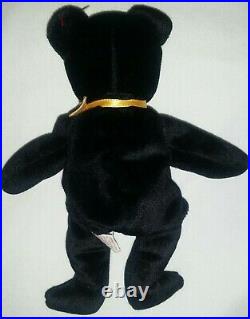 Vintage 1999 Ty Beanie Baby The End Bear EX/NM Rare 5 ERROR tag KR (punch out!)