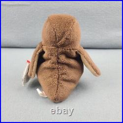 Vintage Beanie Baby Ty Hoot The Bird 1995 Brown Retired Rare With Tag Errors