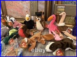 Vintage Lot Of 20 Rare TY Beanie Babies Mid-90's All Have Tush Tags And Ty Tags