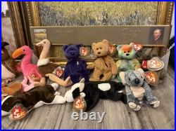Vintage Lot Of 20 Rare TY Beanie Babies Mid-90's All Have Tush Tags And Ty Tags