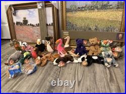 Vintage Lot Of 20 Rare TY Beanie Babies Mid-90's All Have Tush Tags And Ty Tags