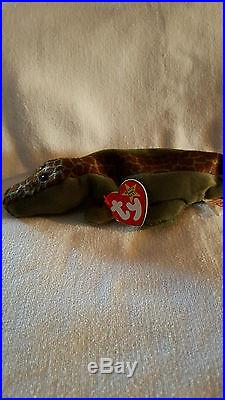 Vintage Mint Condition Retired Ally style #4032 Ty Beanie Baby with Rare Tag Error