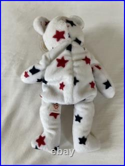 Vintage RARE ERROR BEANIE BABY Glory The Bear 1997 BIRTHDATE 1998 474 TUSH TAG