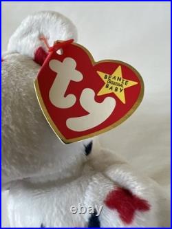 Vintage RARE ERROR BEANIE BABY Glory The Bear 1997 BIRTHDATE 1998 474 TUSH TAG