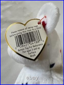 Vintage RARE ERROR BEANIE BABY Glory The Bear 1997 BIRTHDATE 1998 474 TUSH TAG