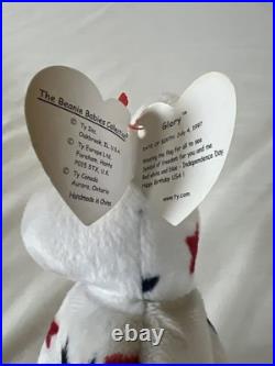Vintage RARE ERROR BEANIE BABY Glory The Bear 1997 BIRTHDATE 1998 474 TUSH TAG